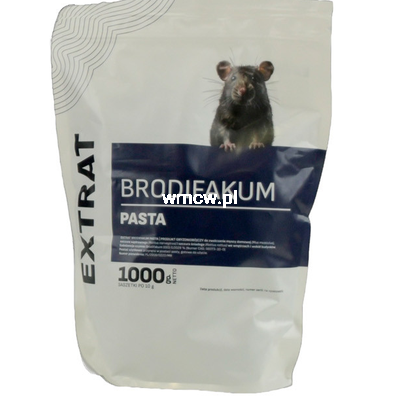 Trutka na myszy i szczury,pasta, 1 kg,brodifakum, Extrat
